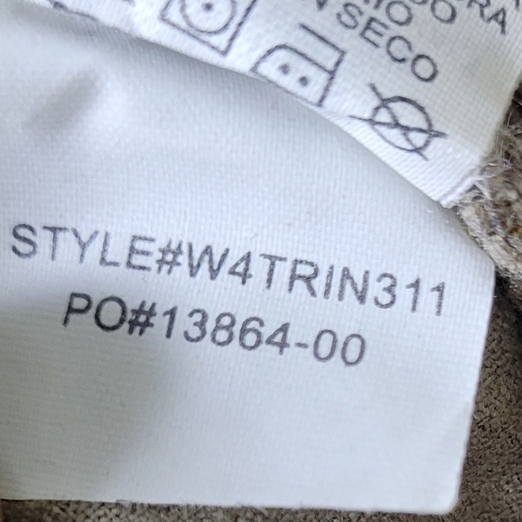 Prana Trinity Corduroy Pants Paisley Low Rise Slim Fit Stretch Size 12 - Picture 9 of 9